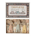 Baby Triplet Mice in a Matchbox